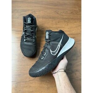 Nike Kyrie Flytrap IV 4 Black White Metallic Silver Mens CT1972-001 Size 10.5
